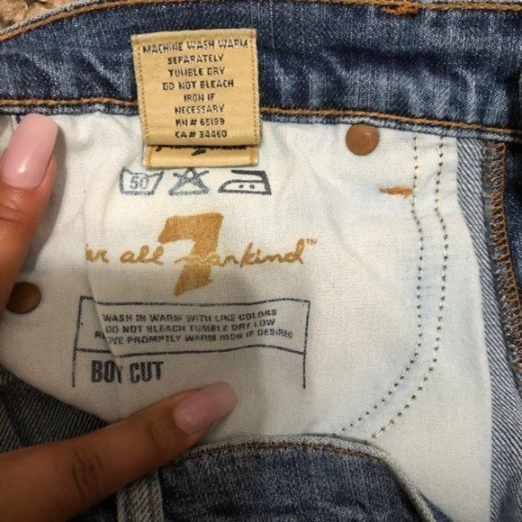 7 for All Mankind "Boy Cut" 4-Button Fly Bootcut Jeans Size 29 - Picture 9 of 11